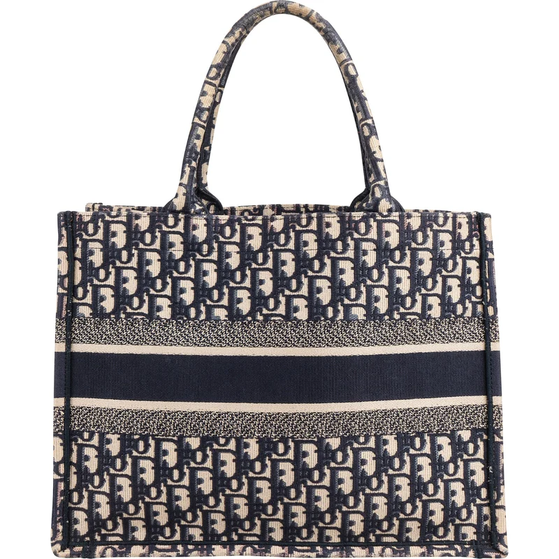 Christian Dior Oblique Trotter Monogram Small Book Tote Handbag