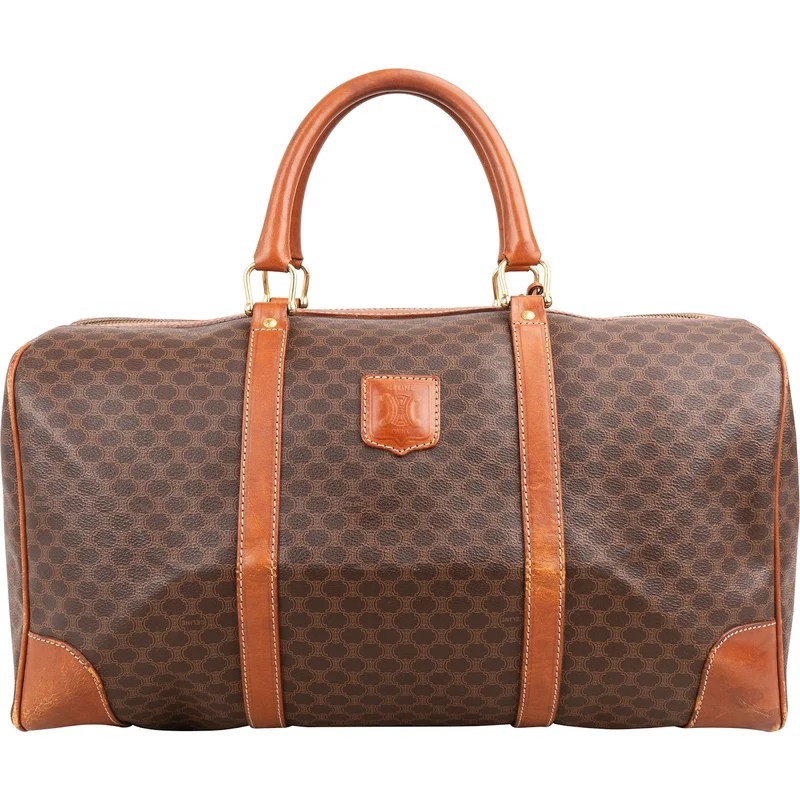 Celine Monogram Macadam Canvas Boston 45 Travel Bag