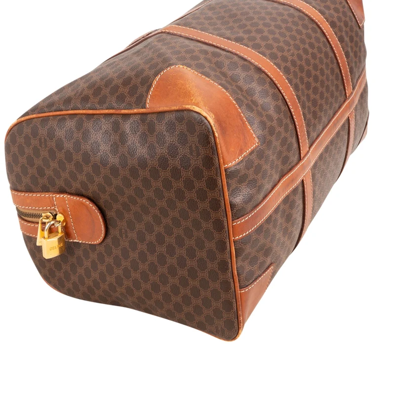 Celine Monogram Macadam Canvas Boston 45 Travel Bag