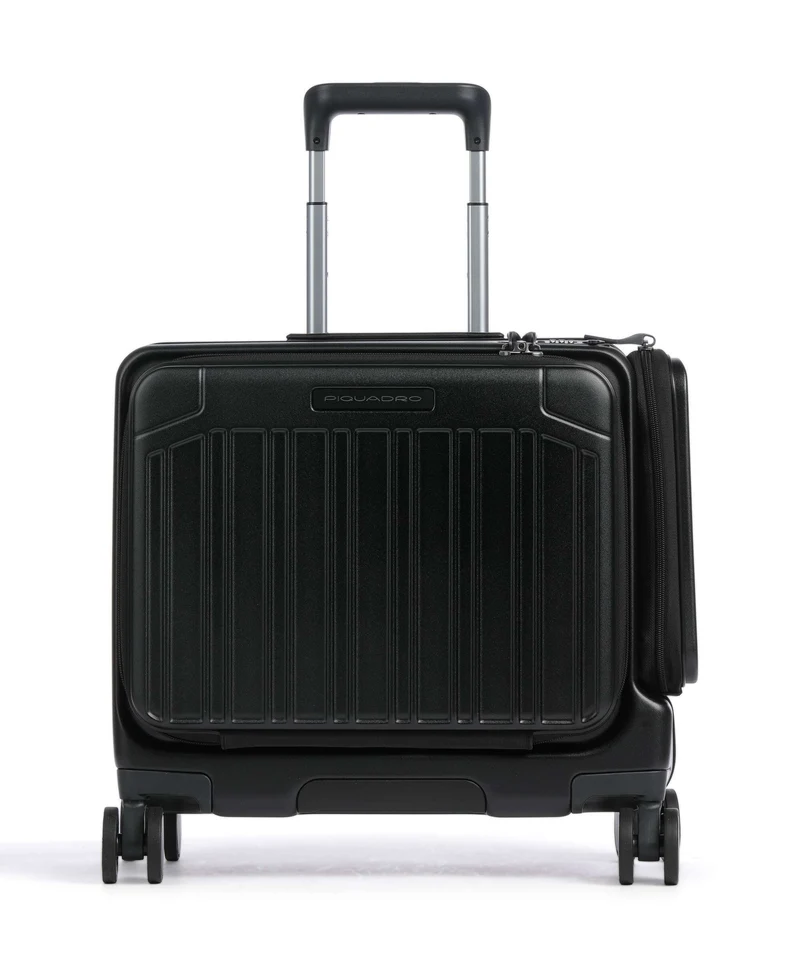 Piquadro 4-Rollen Trolley mat black