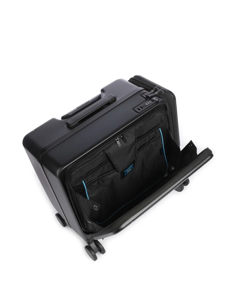 Piquadro 4-Rollen Trolley mat black