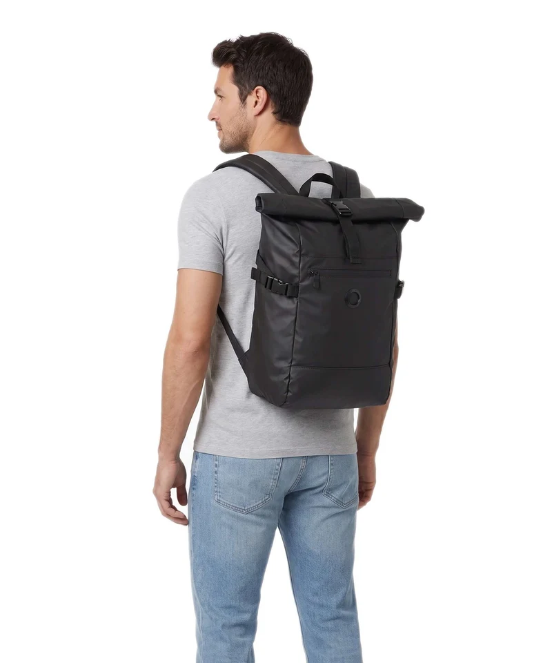 Delsey Paris Element 2.0 Rolltop Rucksack black