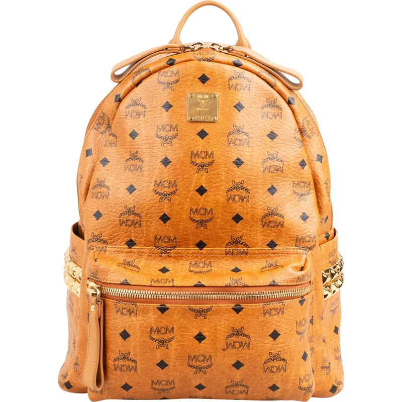 MCM Monogram Visetos Stark Side Studs Backpack