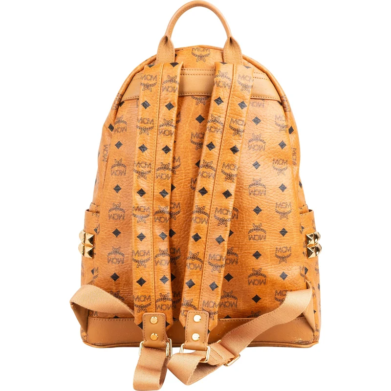 MCM Monogram Visetos Stark Side Studs Backpack