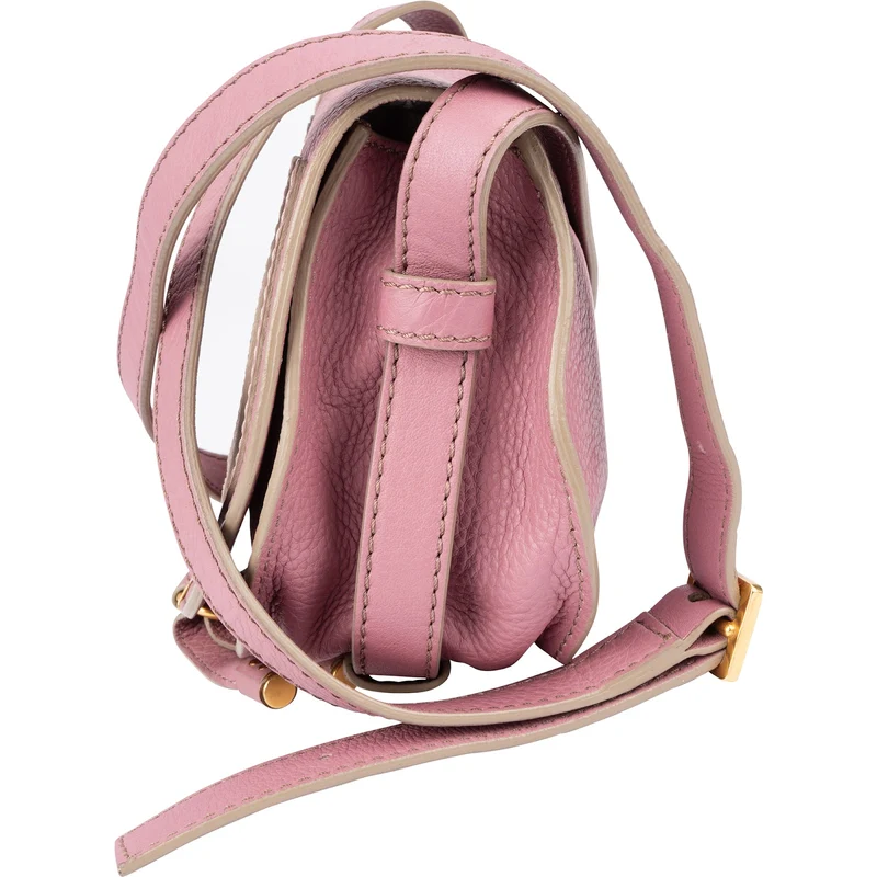 Chloé Grained Calfskin Mini Marcie Crossbody Bag