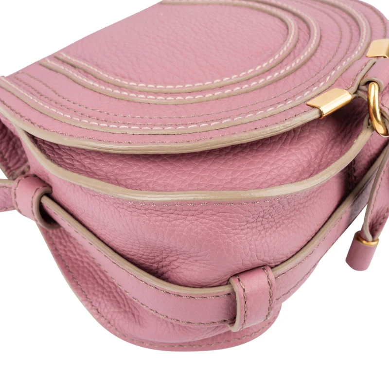 Chloé Grained Calfskin Mini Marcie Crossbody Bag