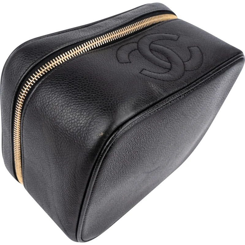 Chanel Caviar Leather Vanity Case Handbag