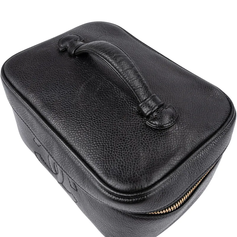 Chanel Caviar Leather Vanity Case Handbag