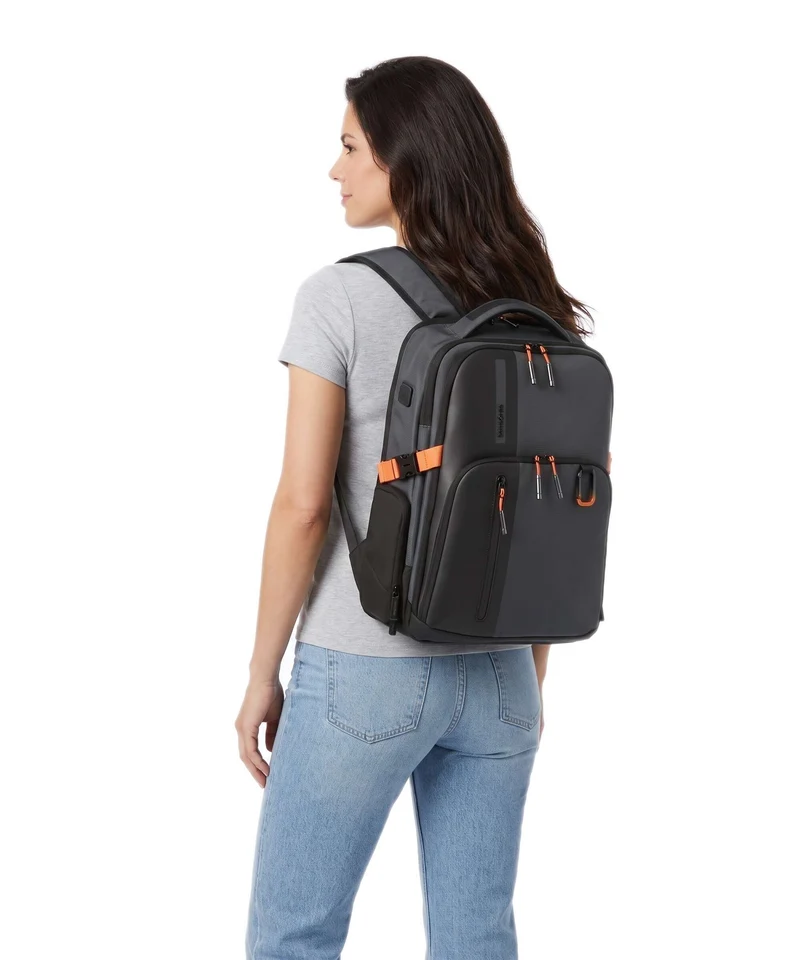 Samsonite Biz2Go Reiserucksack graphite/apricot