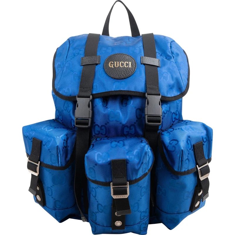 Gucci Monogram GG Nylon Econyl Off The Grid Multi-Pocket Backpack