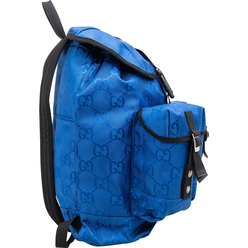 Gucci Monogram GG Nylon Econyl Off The Grid Multi-Pocket Backpack