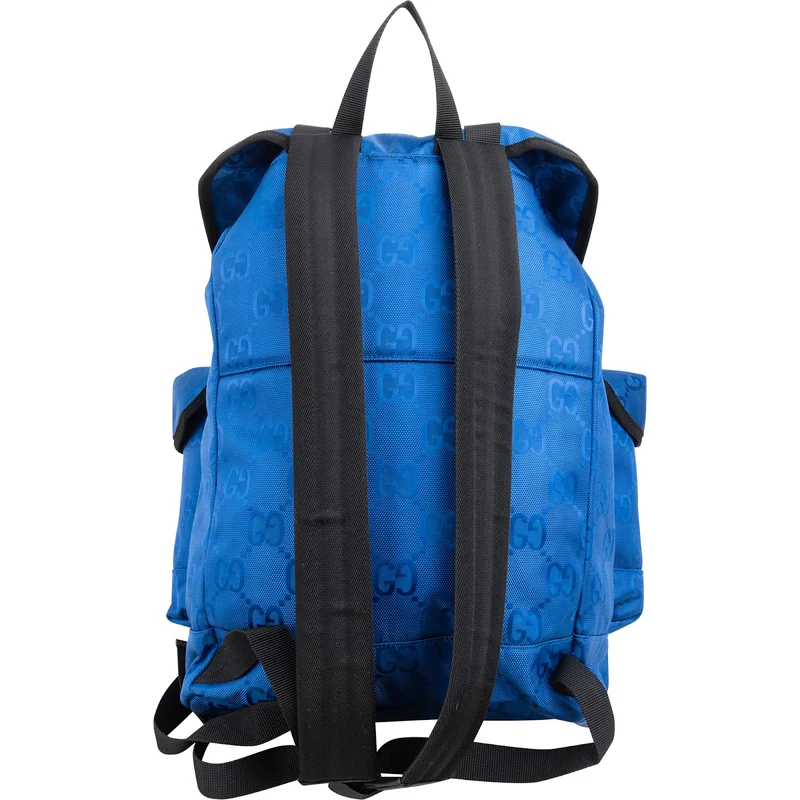 Gucci Monogram GG Nylon Econyl Off The Grid Multi-Pocket Backpack
