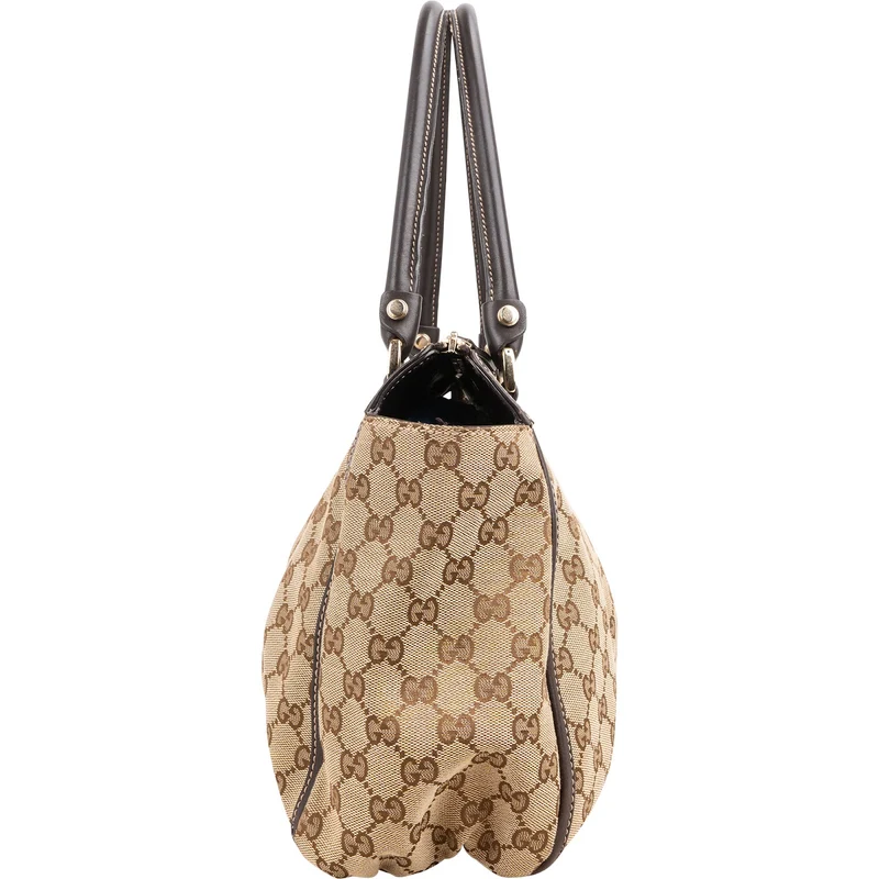 Gucci Monogram GG Canvas Abbey D-Ring Satchel Handbag