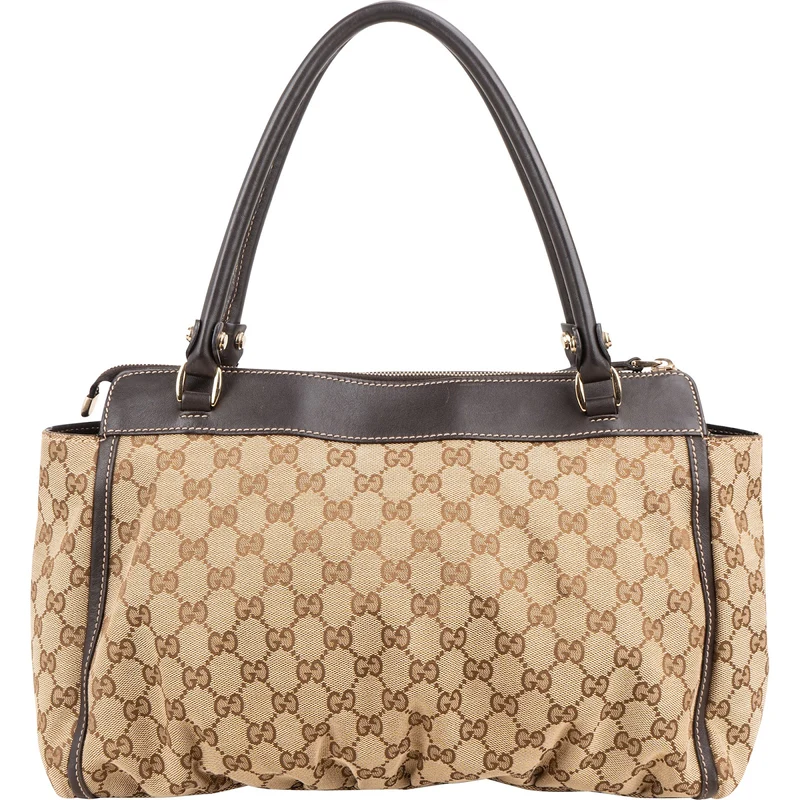 Gucci Monogram GG Canvas Abbey D-Ring Satchel Handbag