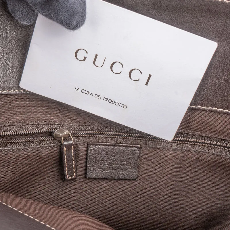 Gucci Monogram GG Canvas Abbey D-Ring Satchel Handbag
