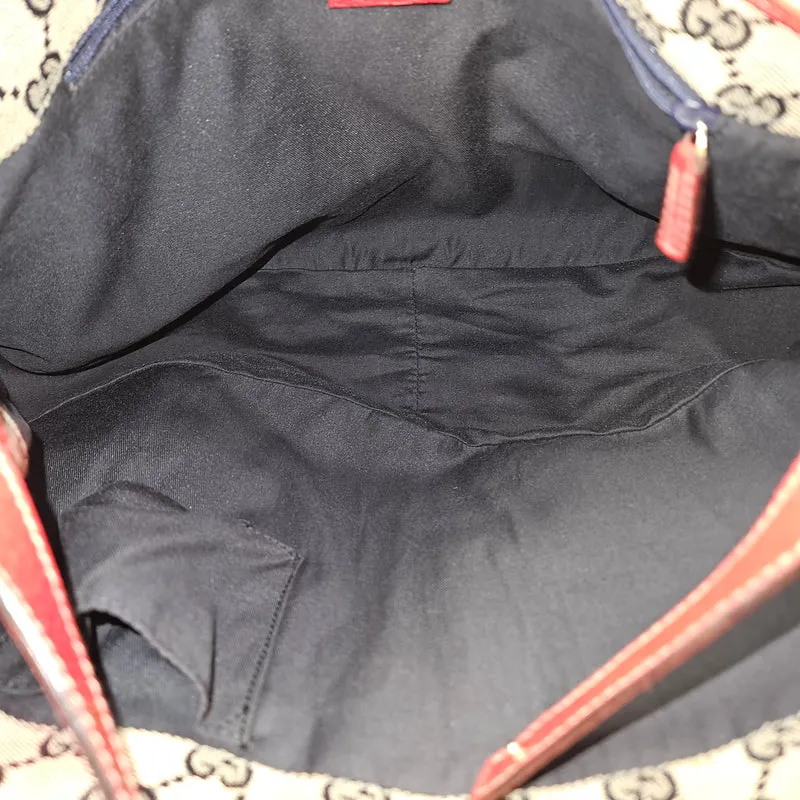 Gucci Red Pebbled Leather D-Ring Handbag