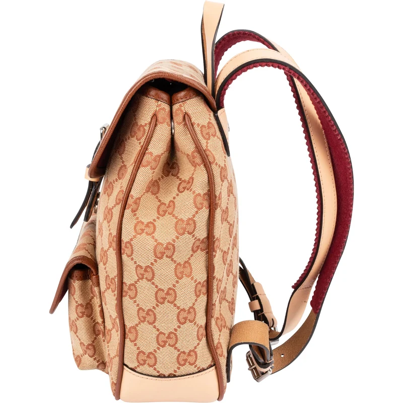 Gucci Monogram GG Canvas Flap Backpack