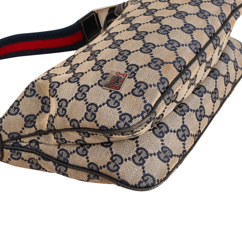 Gucci Monogram GG Canvas Pochette Shoulder Bag