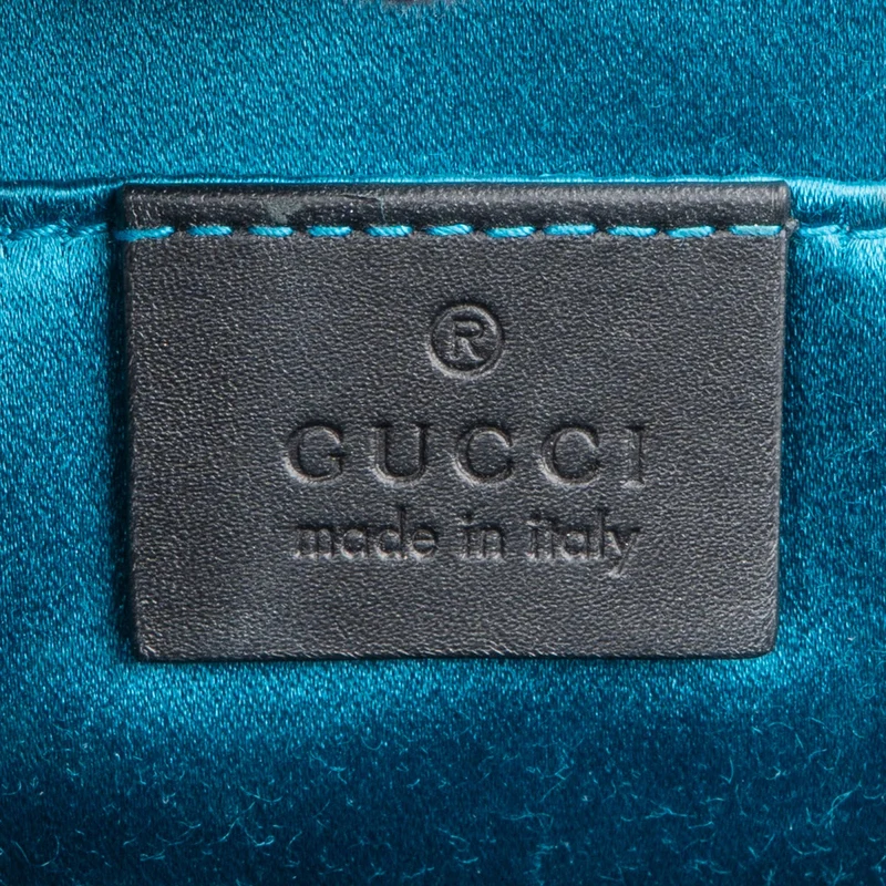 Gucci Suede Patent Leather Ophidia Shoulder Crossbody Bag