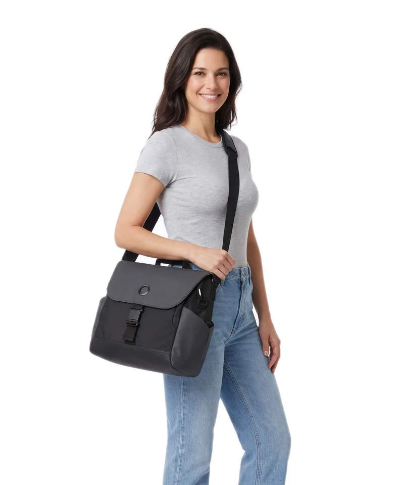 Delsey Paris Securflap Kuriertasche black