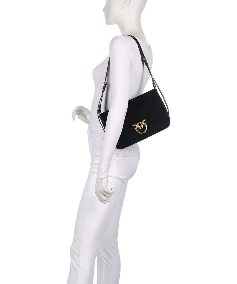 Pinko Love Classic Schultertasche nero/limousine/oro