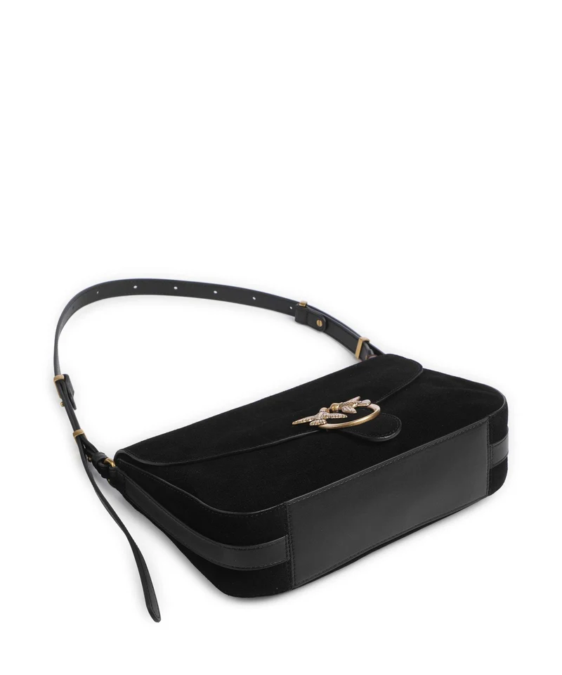 Pinko Love Classic Schultertasche nero/limousine/oro