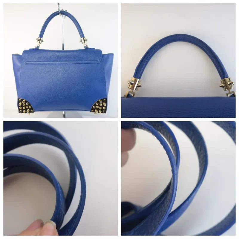 Philipp Plein Blue Crossbody Top Handle Bag