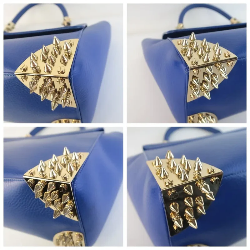 Philipp Plein Blue Crossbody Top Handle Bag