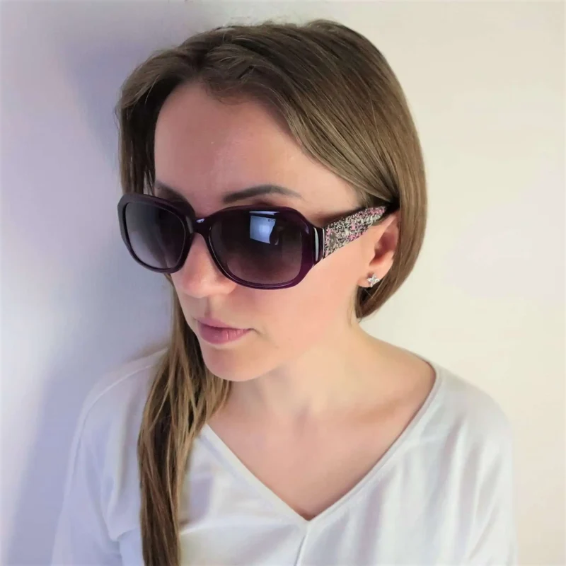 Chanel Tweed Purple/Pink Sunglasses