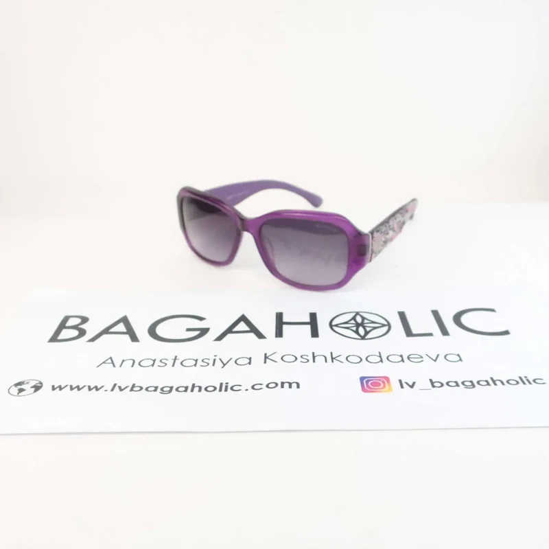 Chanel Tweed Purple/Pink Sunglasses
