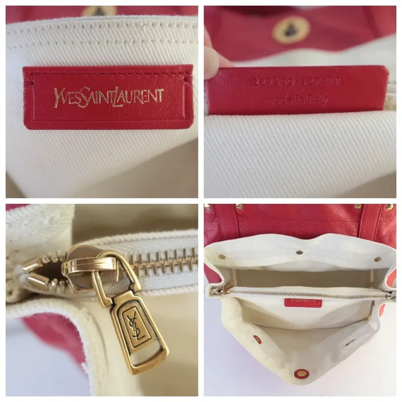 YSL Red Leather Muse 2 Handbag