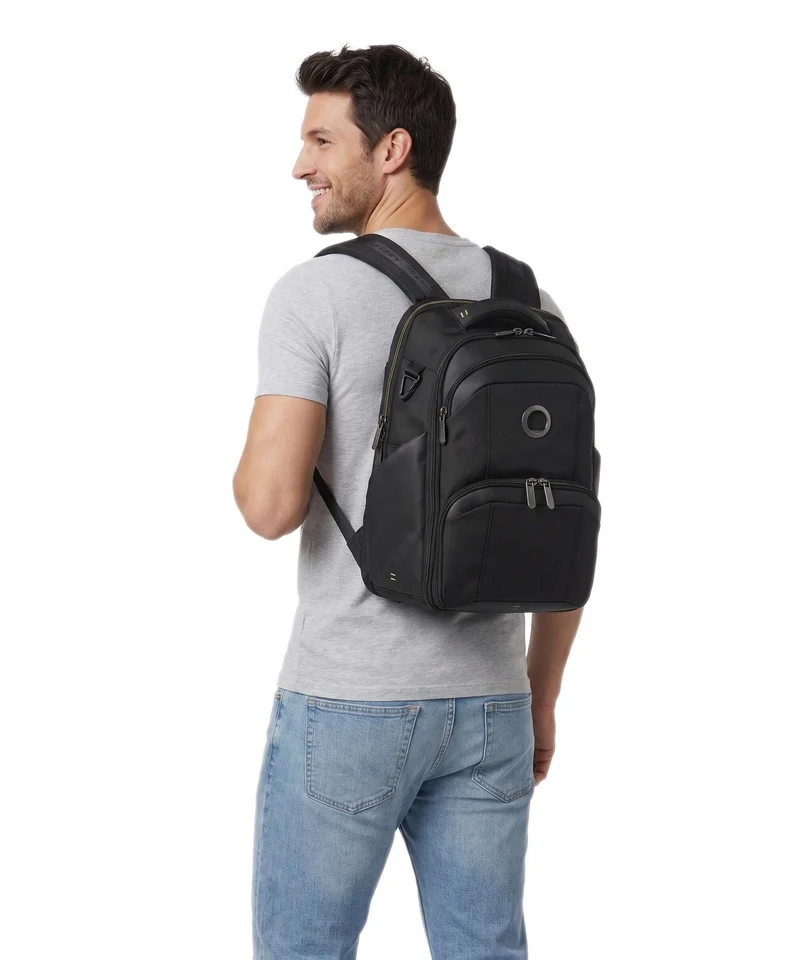 Delsey Paris DLC Pro Laptop-Rucksack black