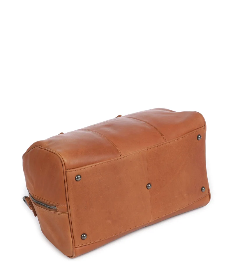 The Chesterfield Brand Wax Pull Up Cow Liam II Weekender cognac