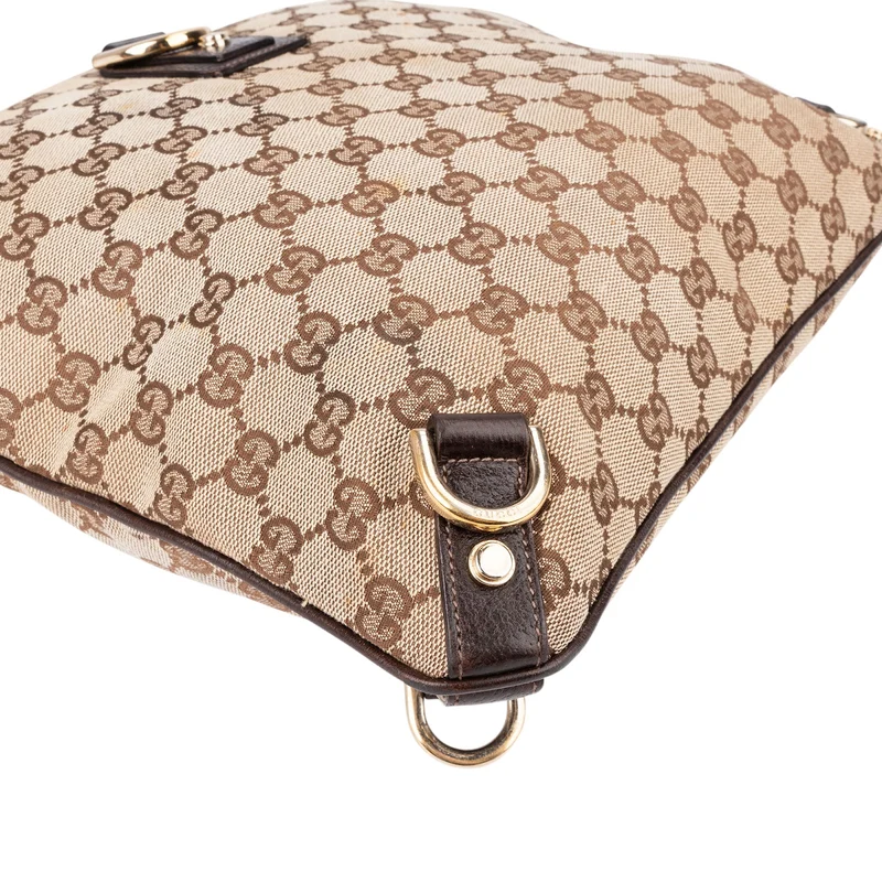 Gucci Monogram GG Canvas Abbey D-Ring Messenger Crossbody Bag