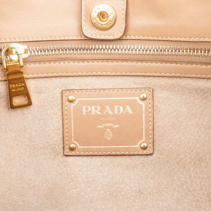 Prada Vitello Daino Leather Shoulder Bag