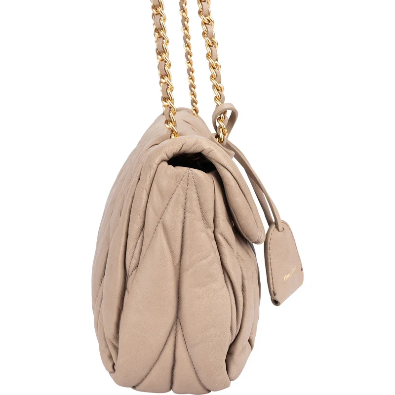 Miu Miu Matelassé Nappa Leather Shoulder Crossbody Bag