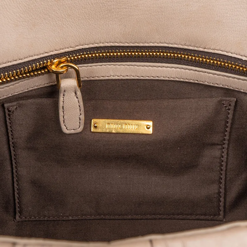 Miu Miu Matelassé Nappa Leather Shoulder Crossbody Bag