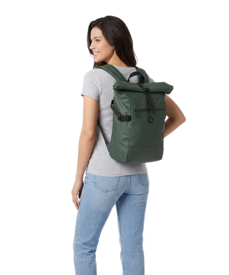 Delsey Paris Element 2.0 Rolltop Rucksack green