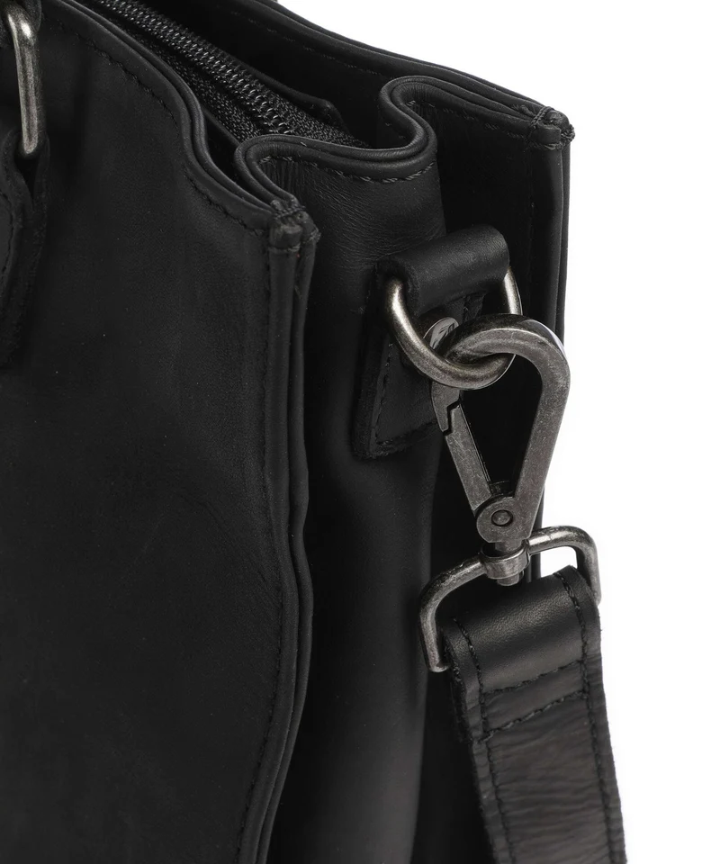 The Chesterfield Brand Wax Pull Up Cow Ellsworth Shopper black