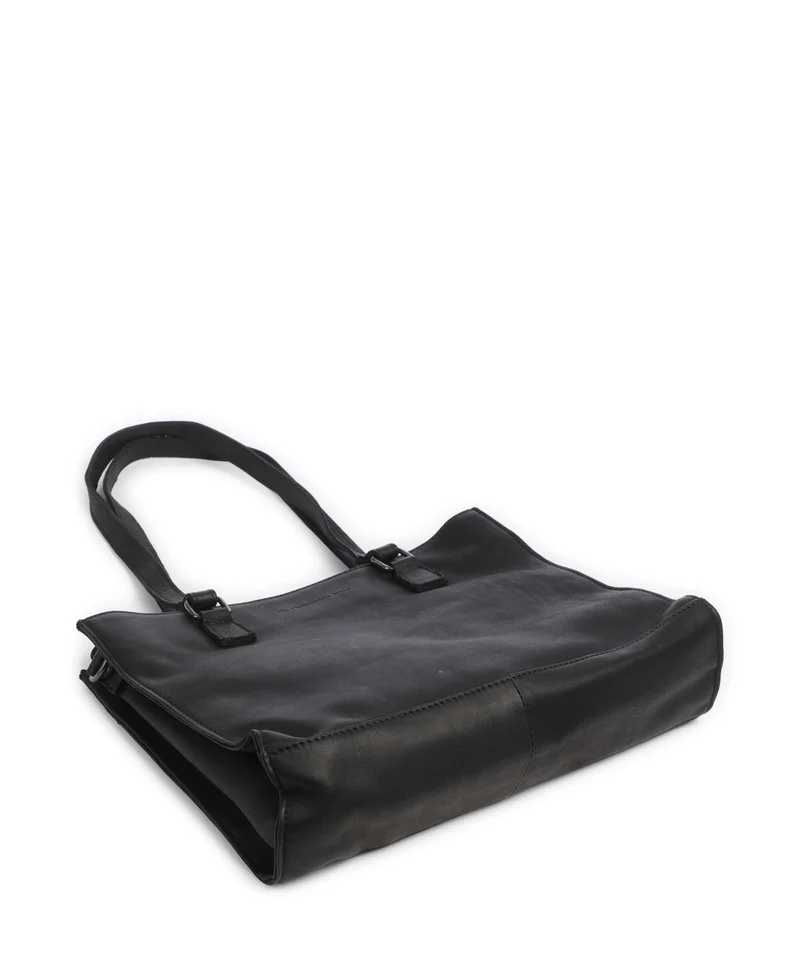 The Chesterfield Brand Wax Pull Up Cow Ellsworth Shopper black
