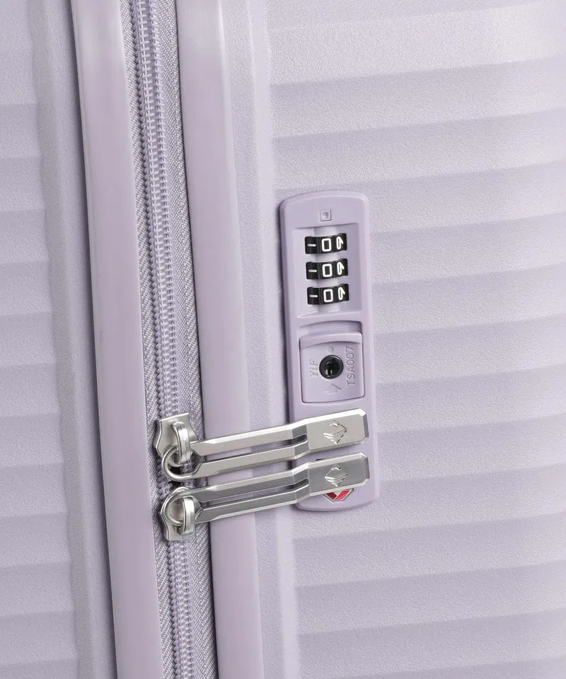 Travelite Air Stripe 4-Rollen Trolley lavender