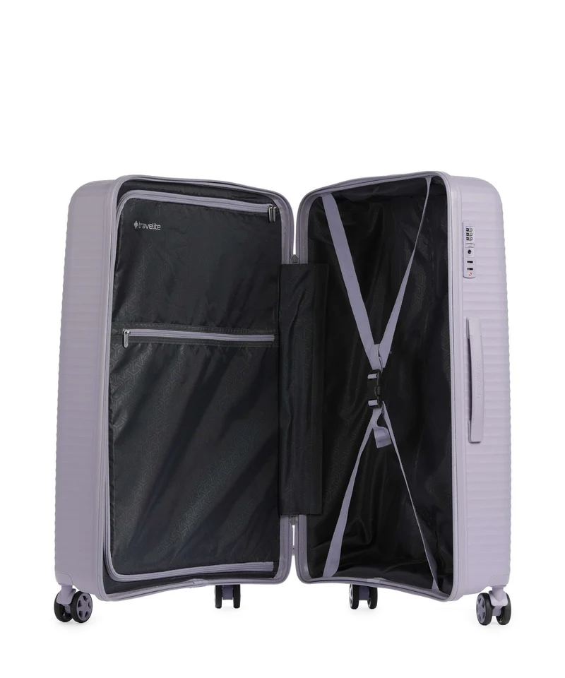 Travelite Air Stripe 4-Rollen Trolley lavender