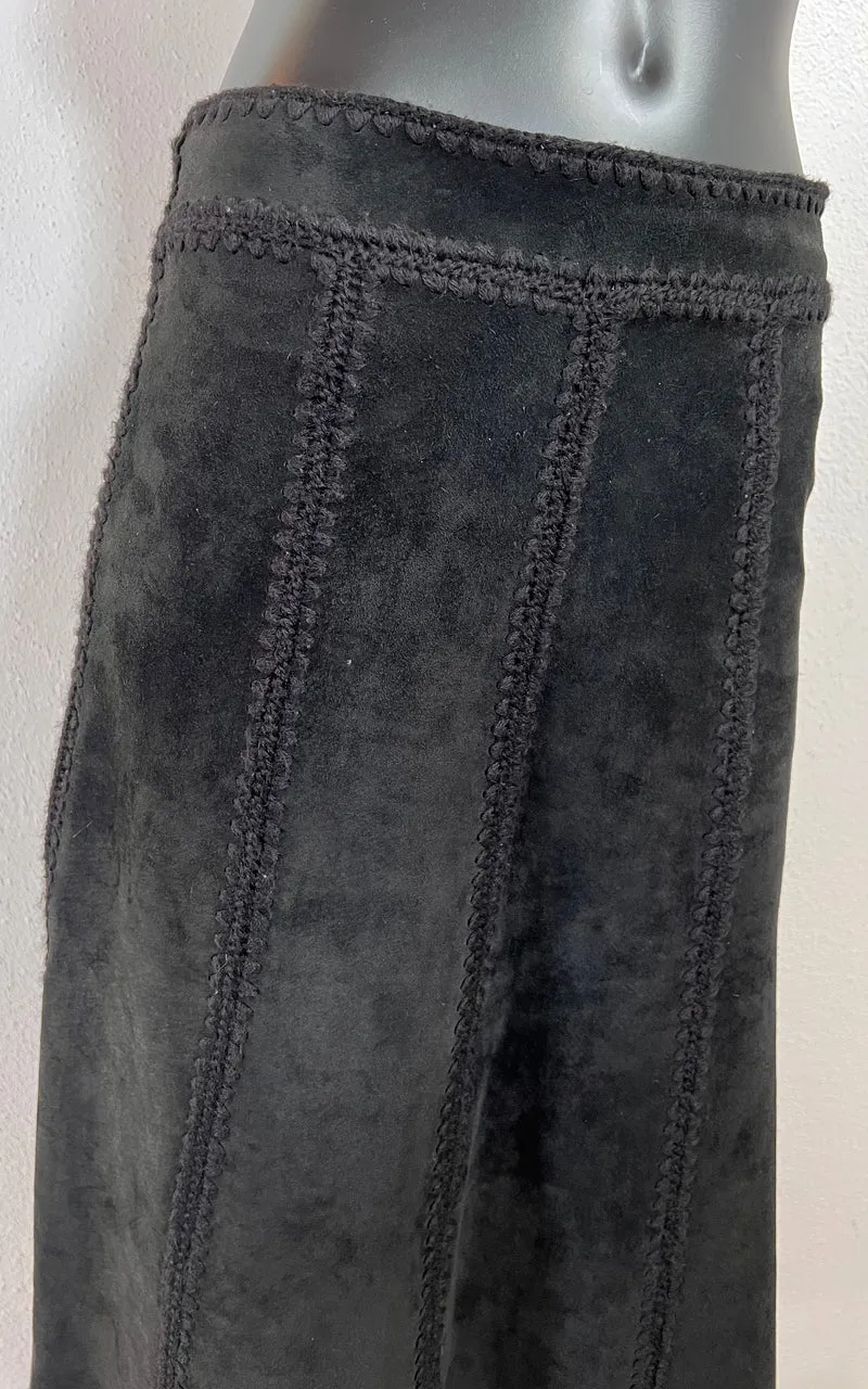 Vintage 90s Suede Skirt