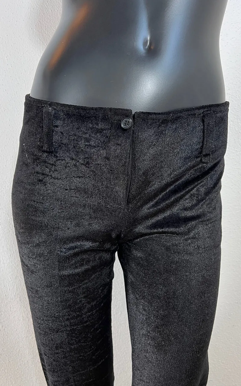 Vintage 90s Velvet Low Waist Pant