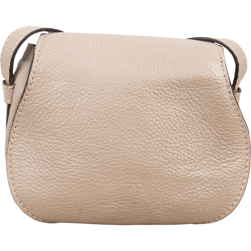 Chloé Grained Leather Marcie Saddle Small Crossbody Bag
