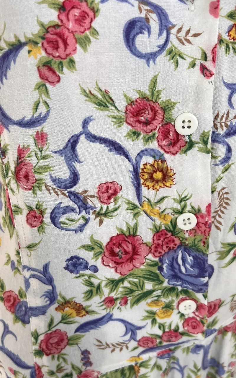 Vintage 90s Big Collar Dress