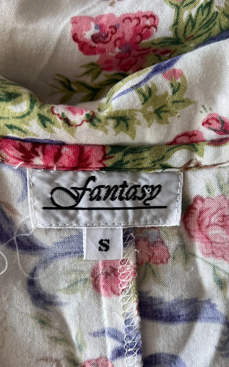 Vintage 90s Big Collar Dress
