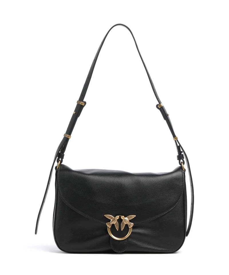 Pinko Love Classic Schultertasche nero/limousine/oro