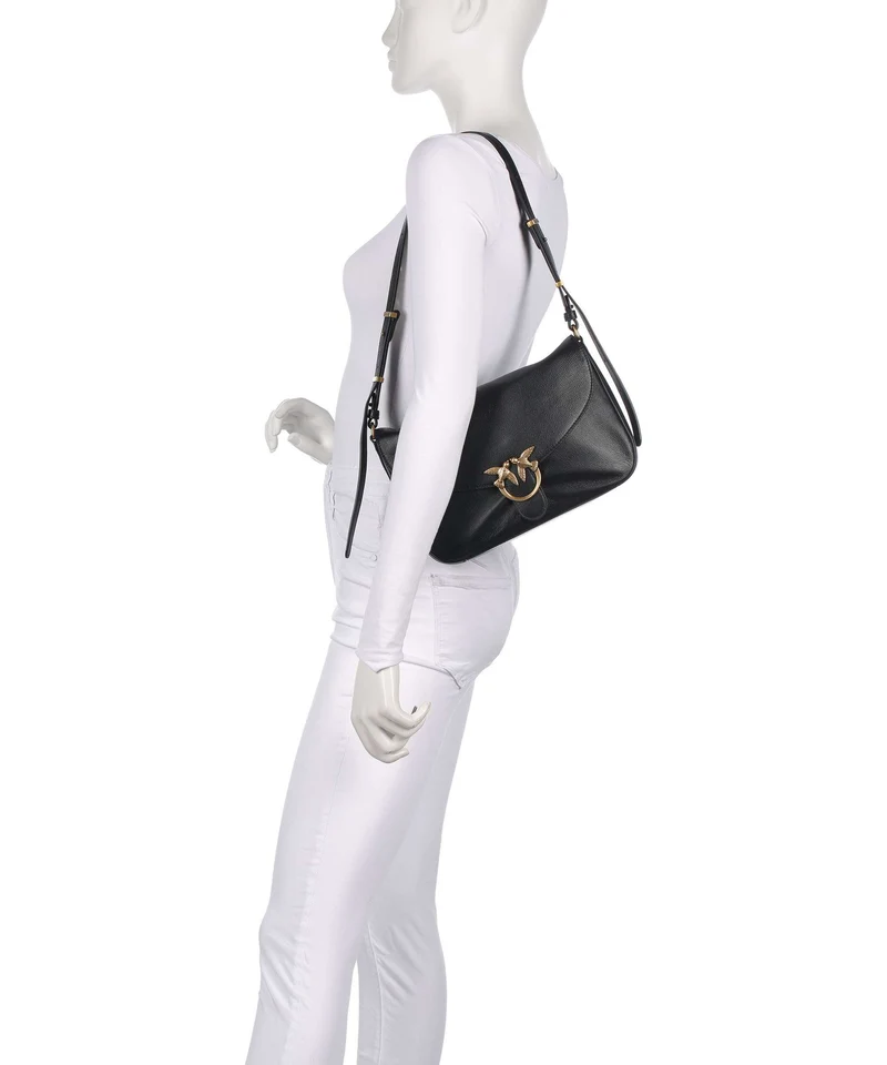 Pinko Love Classic Schultertasche nero/limousine/oro