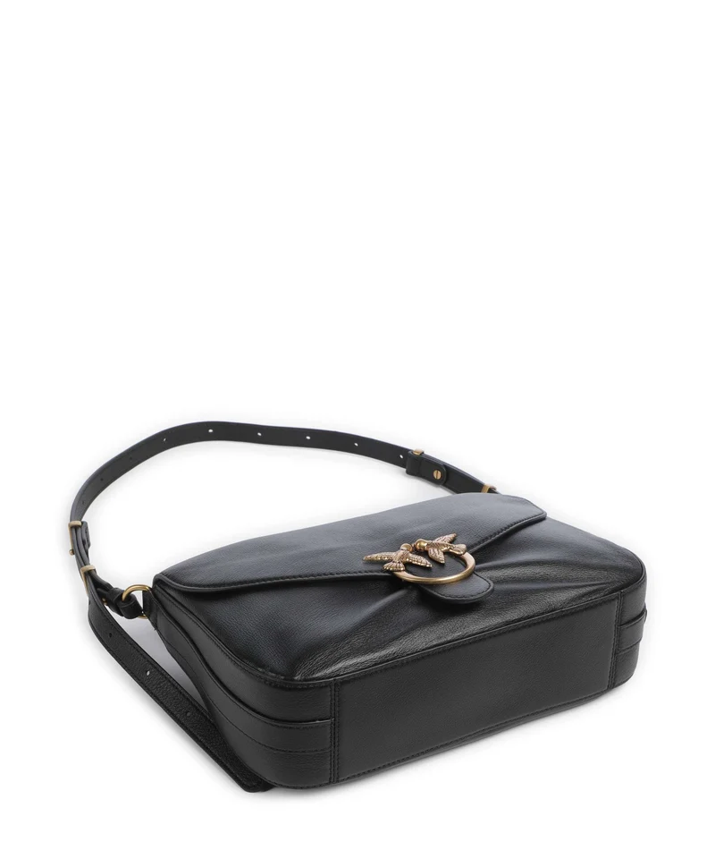 Pinko Love Classic Schultertasche nero/limousine/oro